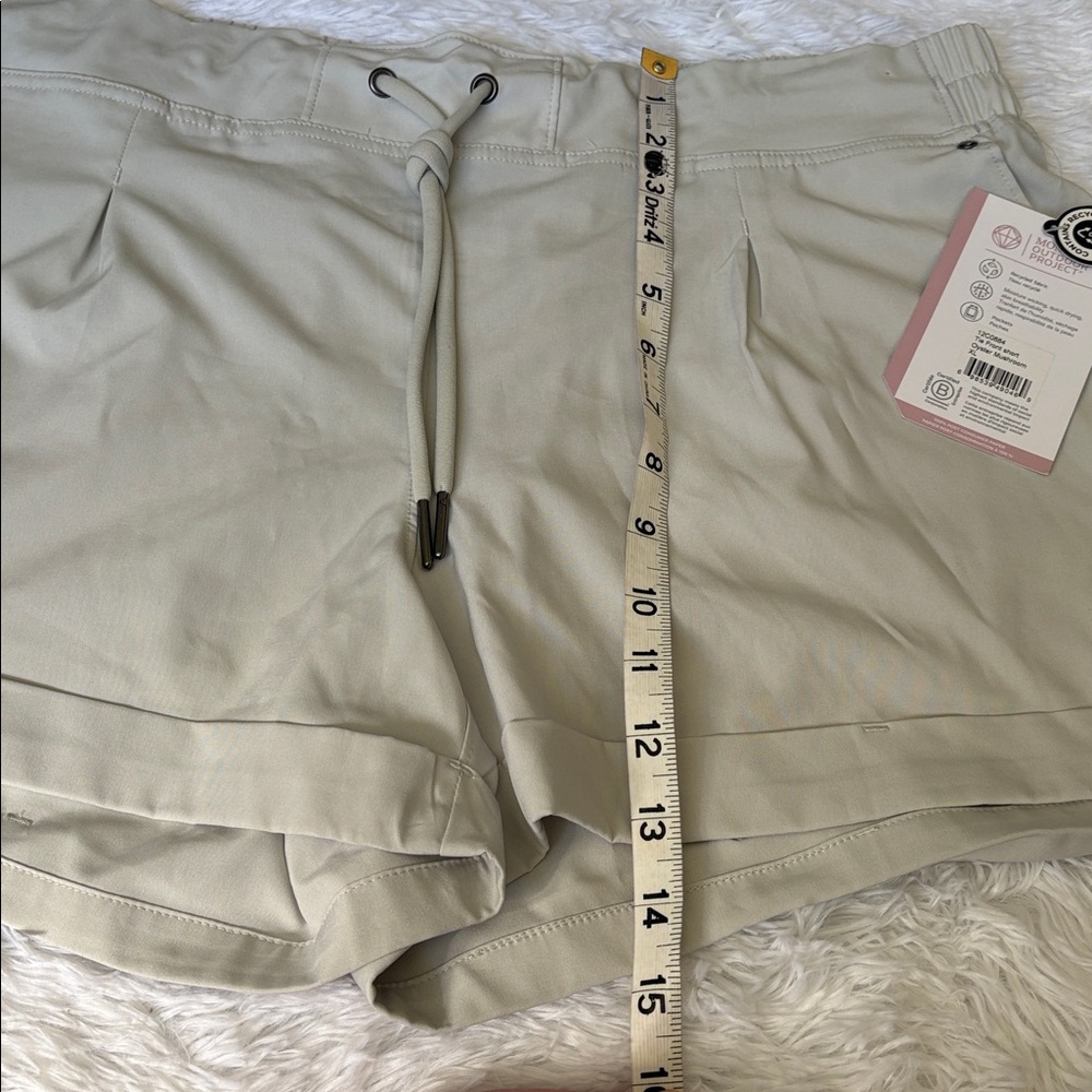 NWT Mondetta Tie Front Pull On Shorts In Oyster Mushroom Size XL - Picture 10 of 15